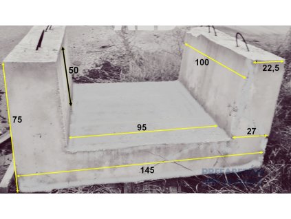 616 1 betonovy zlab 1450x750x100