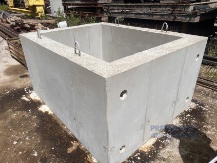 betónová vodomerná šachta 3000x3000x1500 priepusť